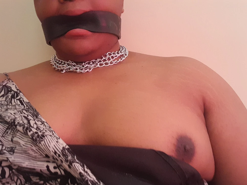 BBW Trans Chained and Gagged #3