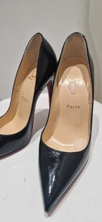 Louboutin So Kate Siyah Patentli Topuklu Ayakkabılar 120mm 35