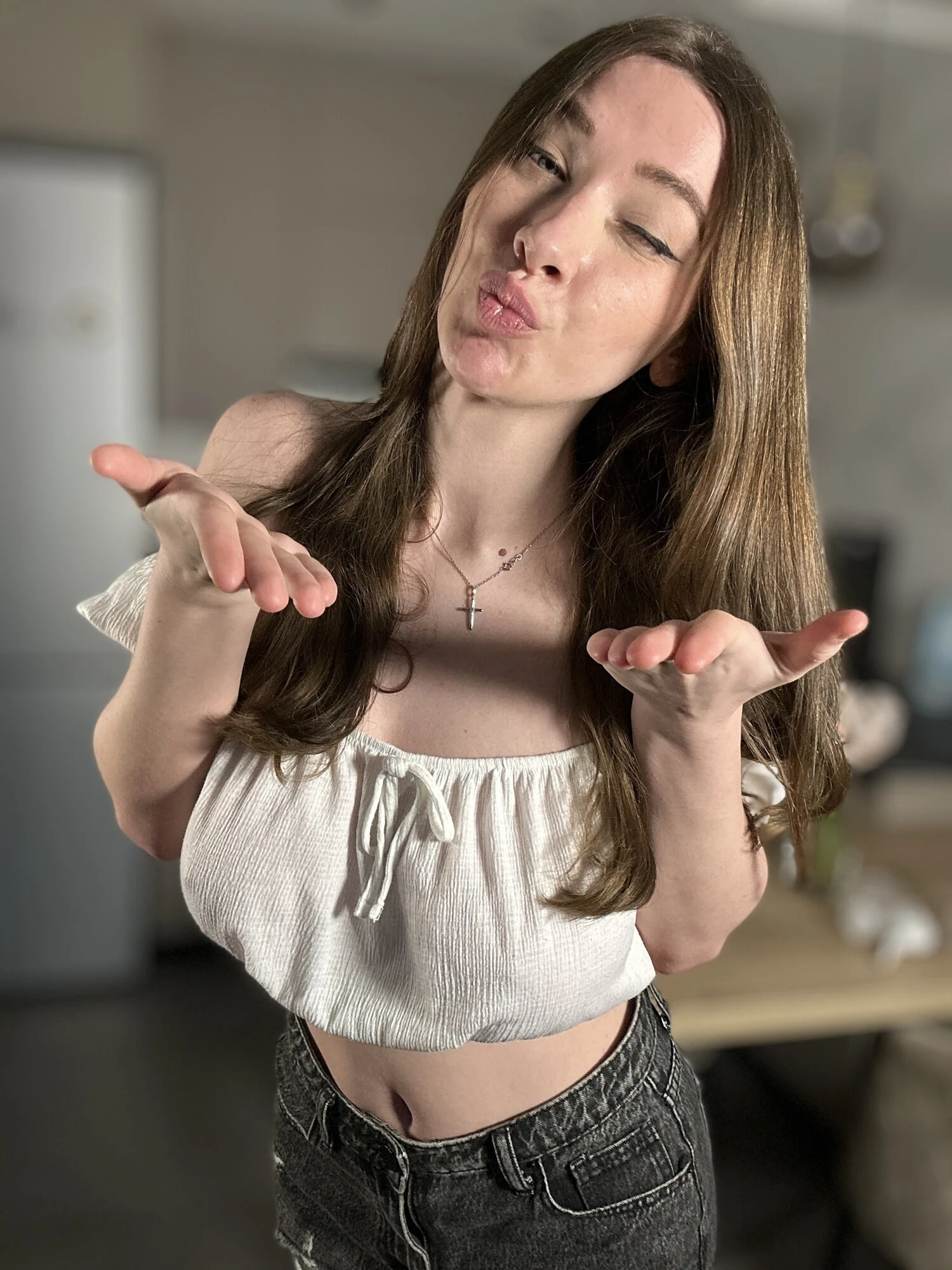 Uncensored Milking Maid with Huge Lactating Breasts #2