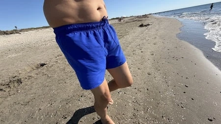 Plajda gösteri