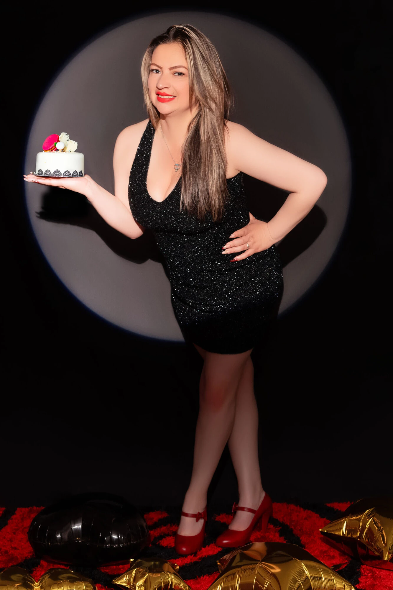 Orta yaşlı seksi kadınım