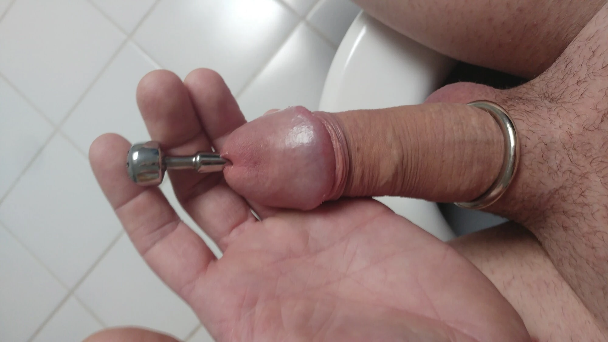 my cock with penis plug