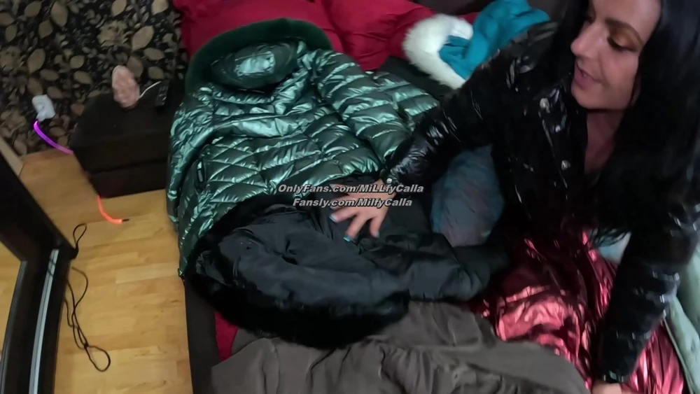 Several Shiny Down-Jackets Used for Fucking & Masturbating #4
