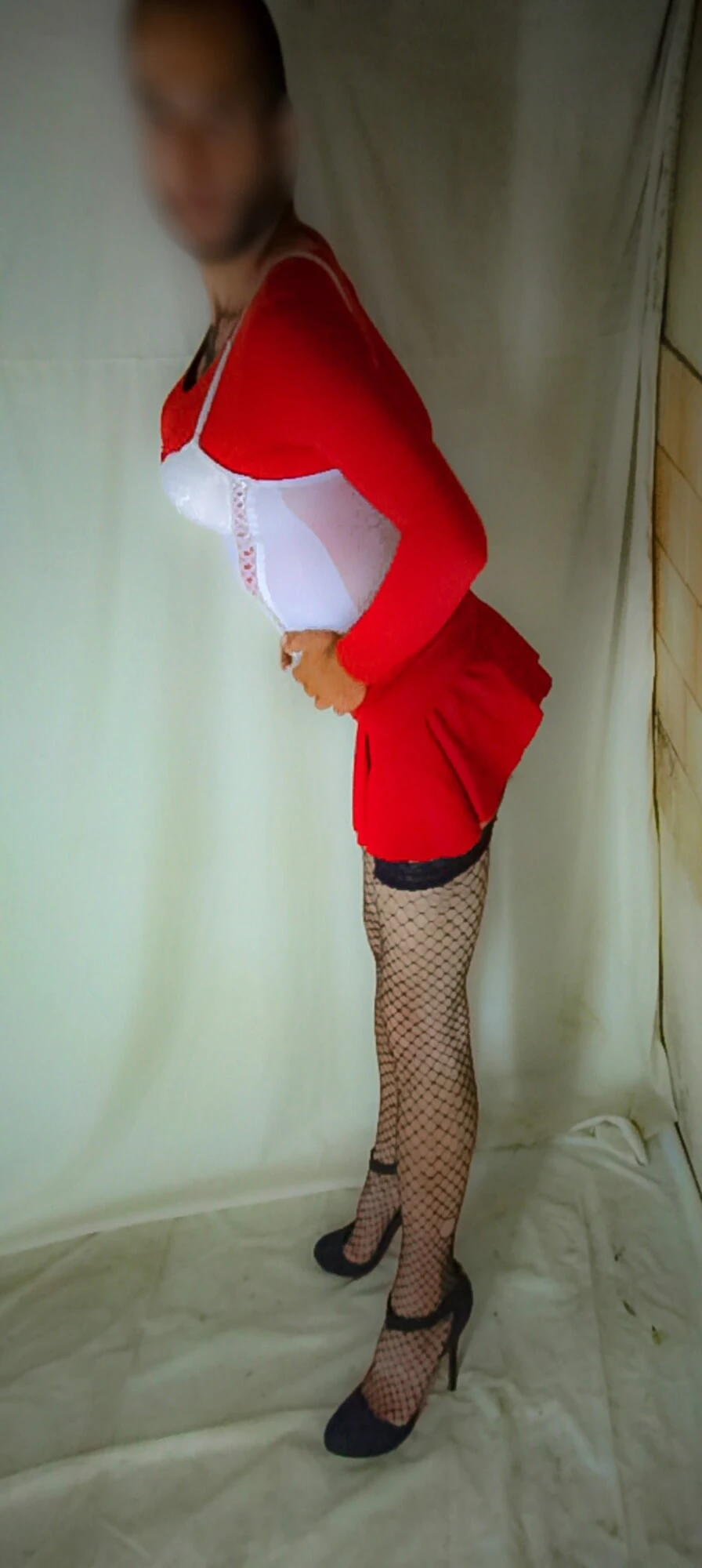 Red skirt. No limits. Just dirty thoughts. 😈 #2