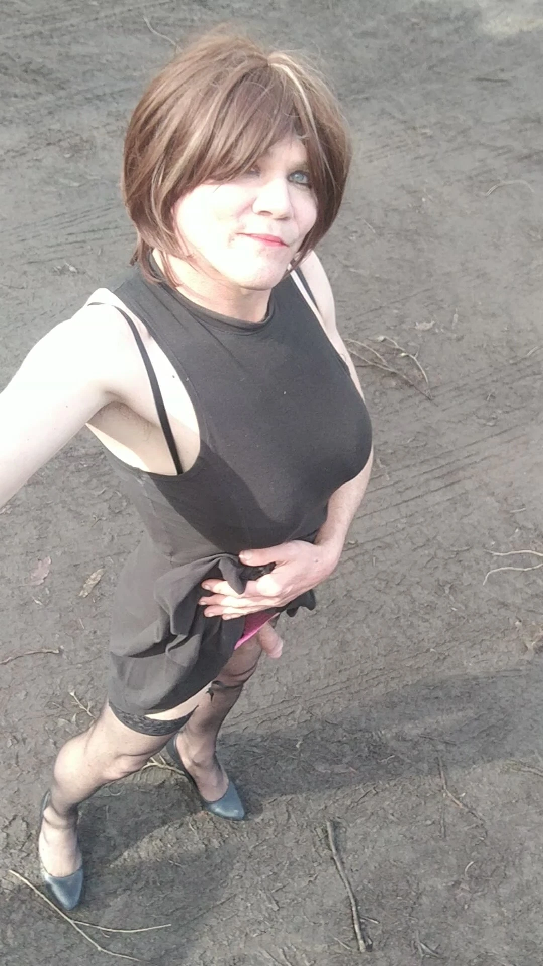 Crossdress roadtrip - siyah yazlık elbise