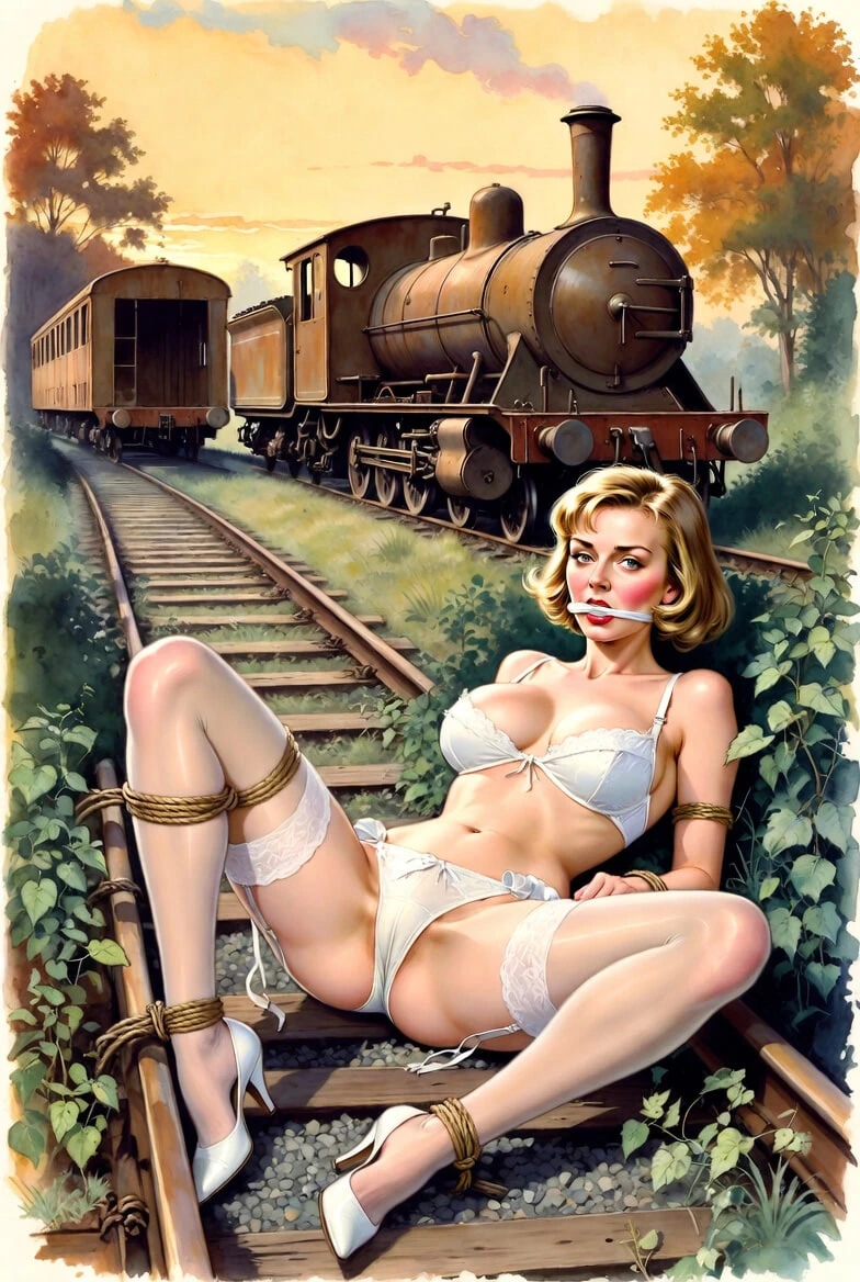 Pixwhores deneysel geliştirilmiş: raylı çorap 1