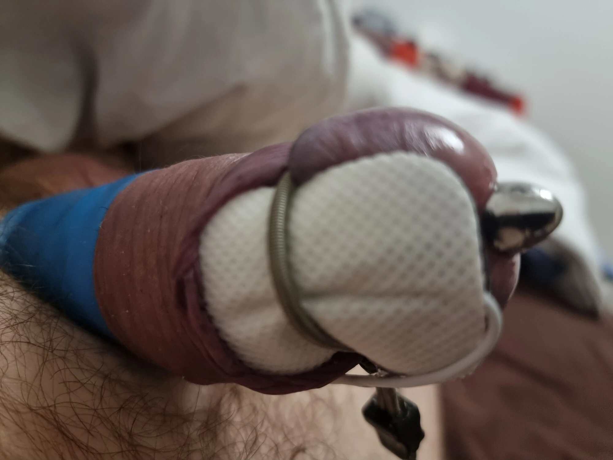 Ereksiyon halindeki penisim şehvetli bakışlarına maruz kalıyor