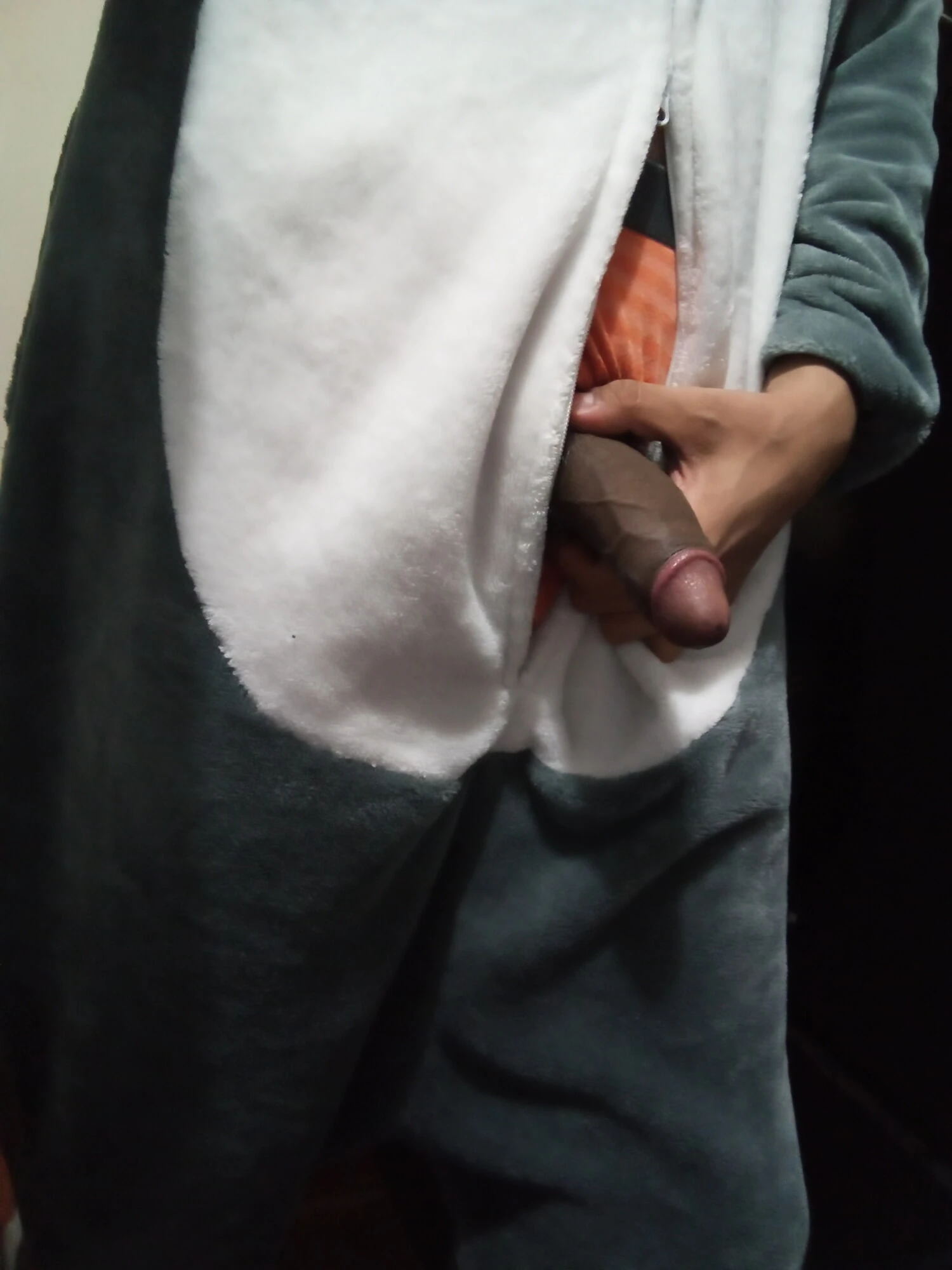 Kigurumi Pijamayla Ereksiyon