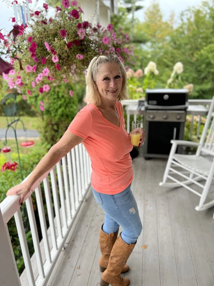 Orange Top and Blue Jeans  #4