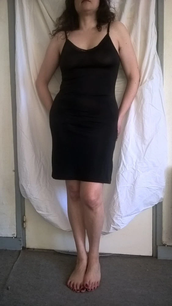 Hairy JoyTwoSex Stripping In Black Dress