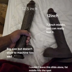 Мои 2 новых дилдо, 12,5in и 12in, попробовал их прошлой ночью