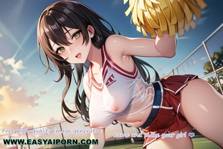 Şeffaf kıyafetli ateşli anime kızından teşvik
