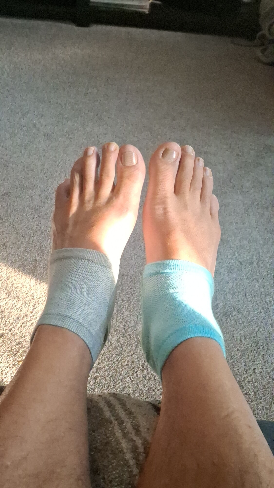 What do you think of my heel socks?