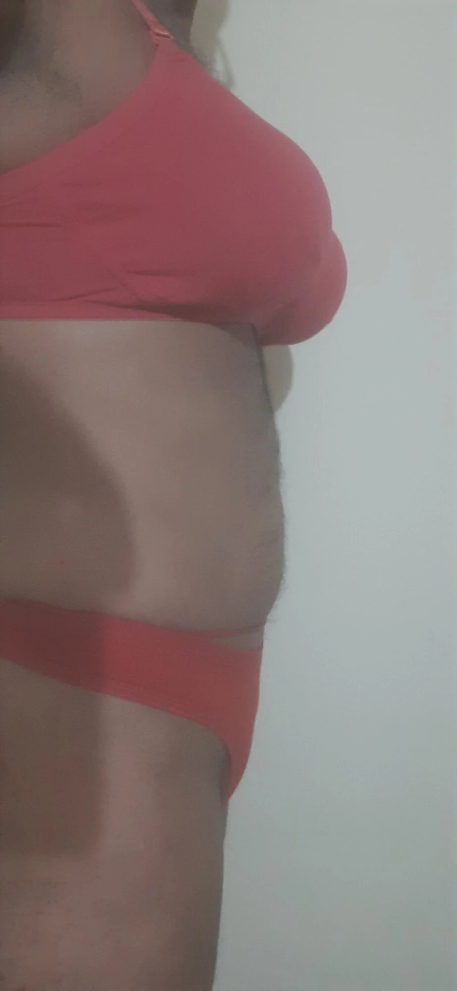 Red bra and panty