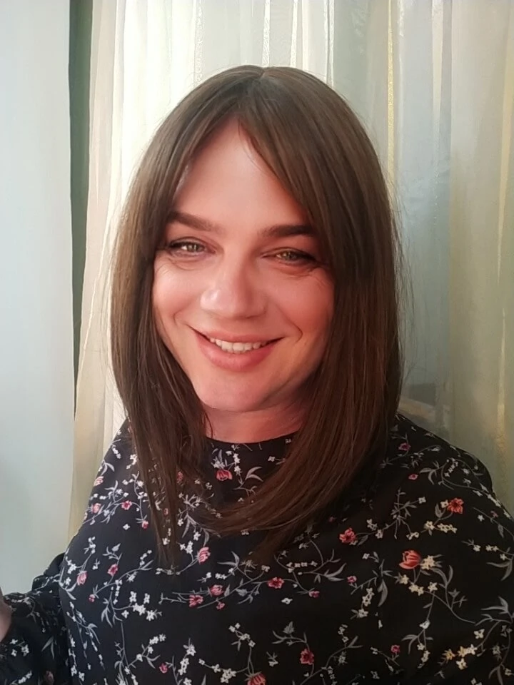 Trans woman in a dress