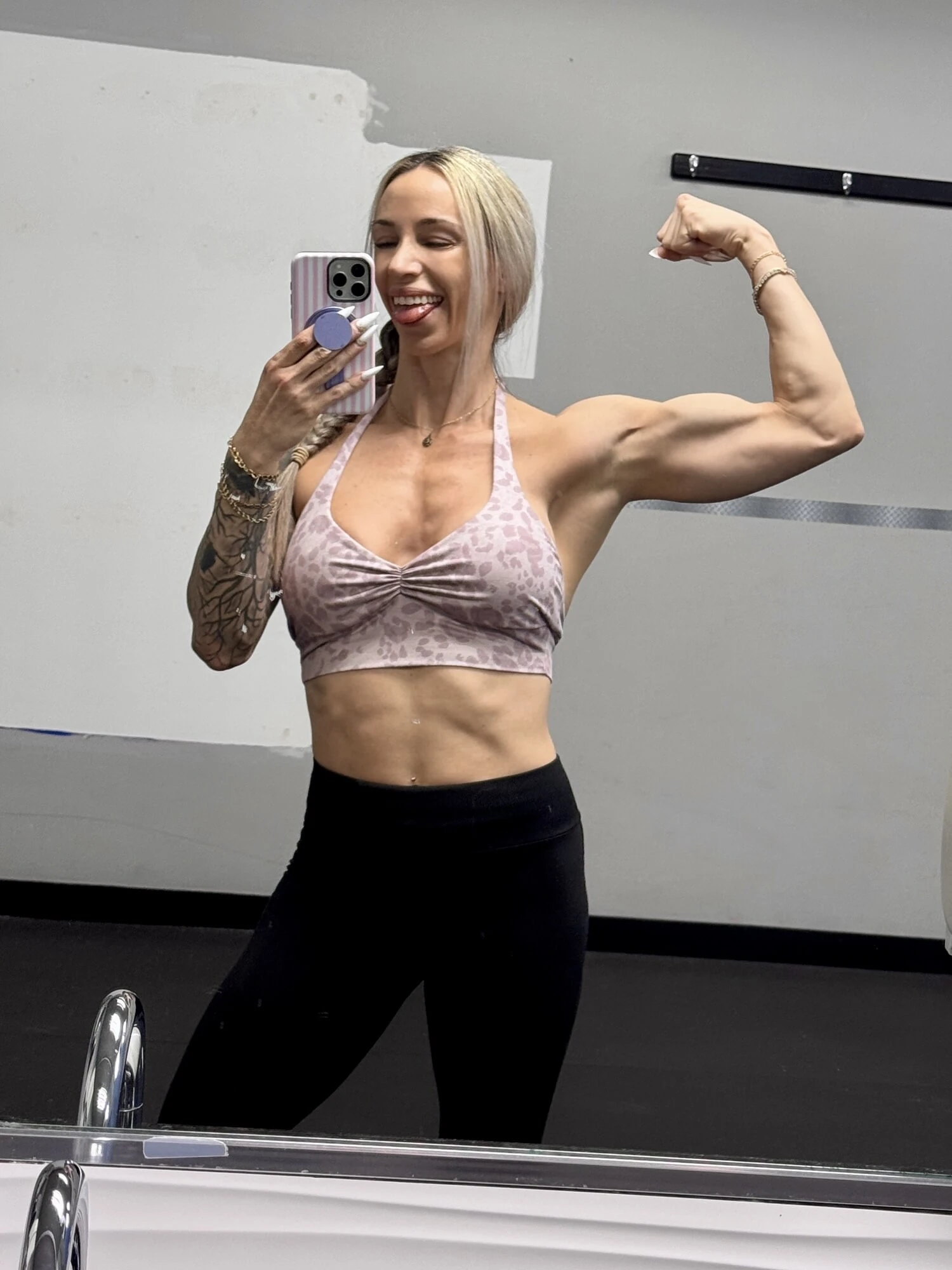 I dumbbell pressed 50s on incline bench press! 