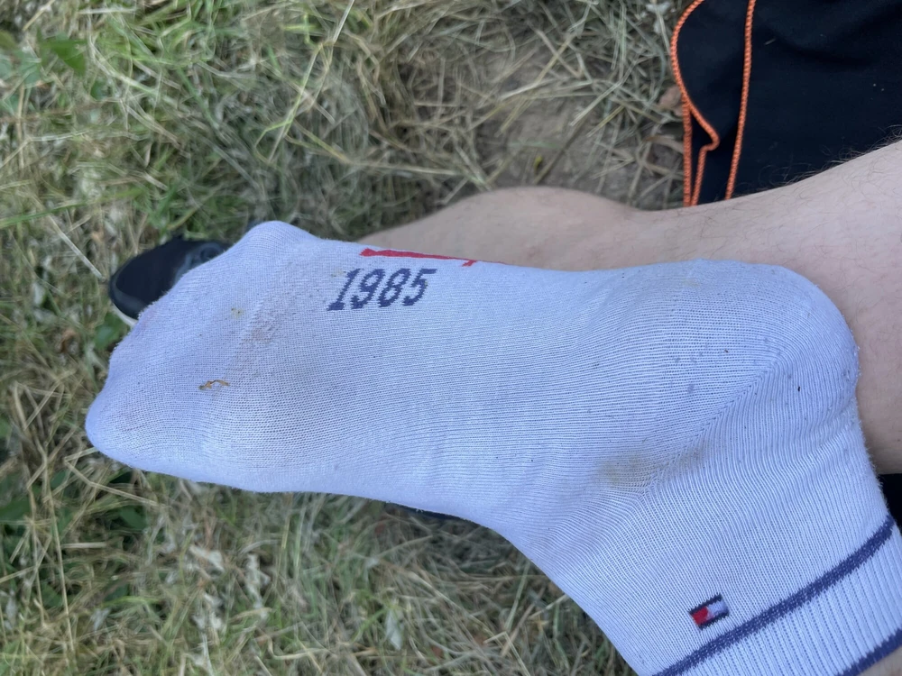 My sweaty socks and feet out of stinky sneakers  #4