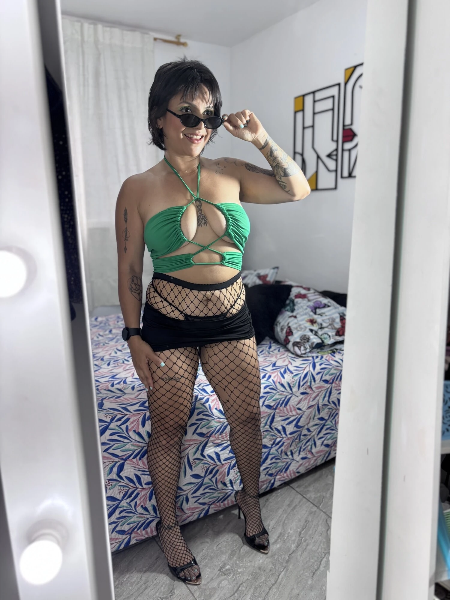 Çok iyi bir orta yaşlı seksi kadın