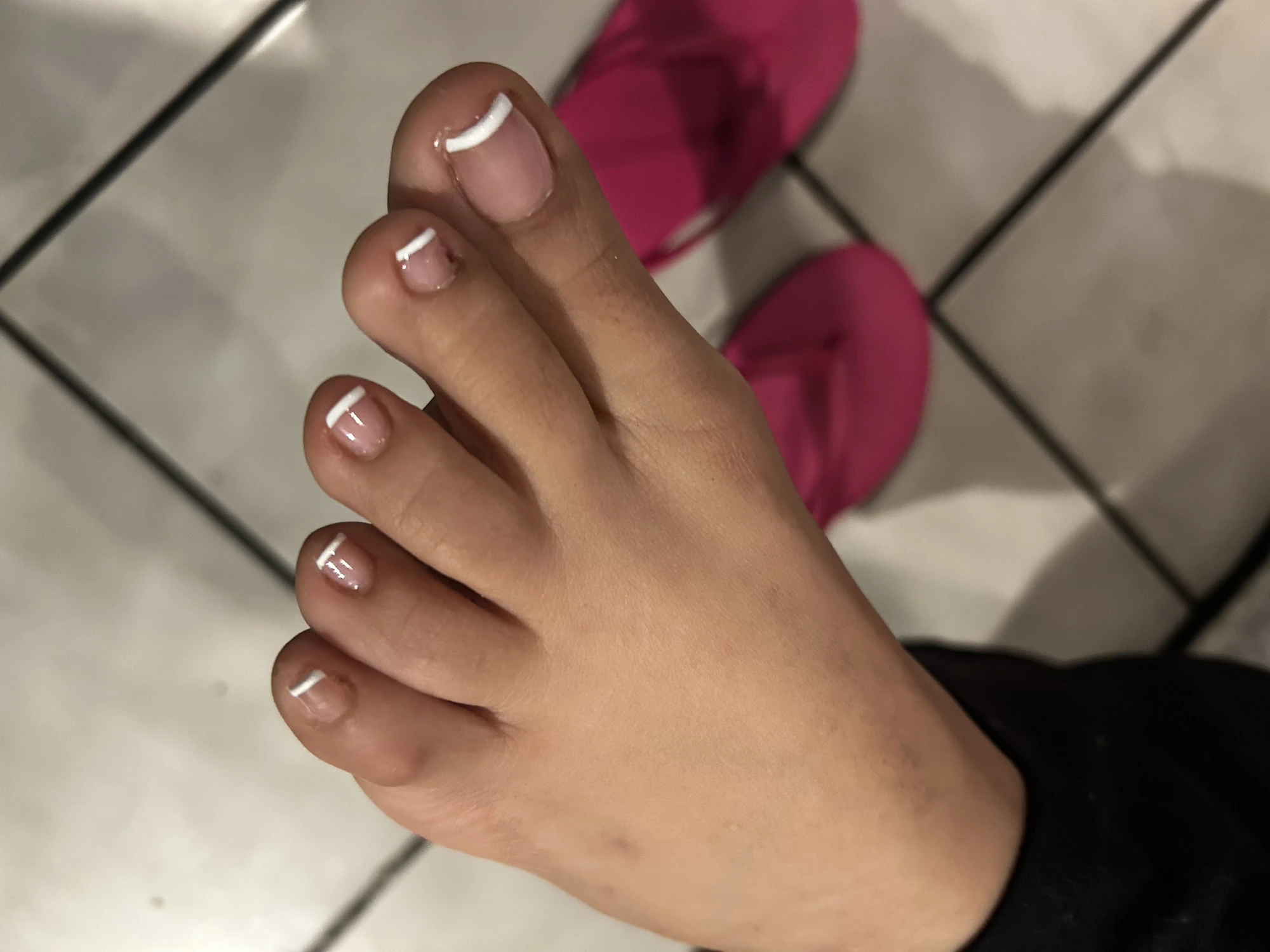 Showing off her feet #2