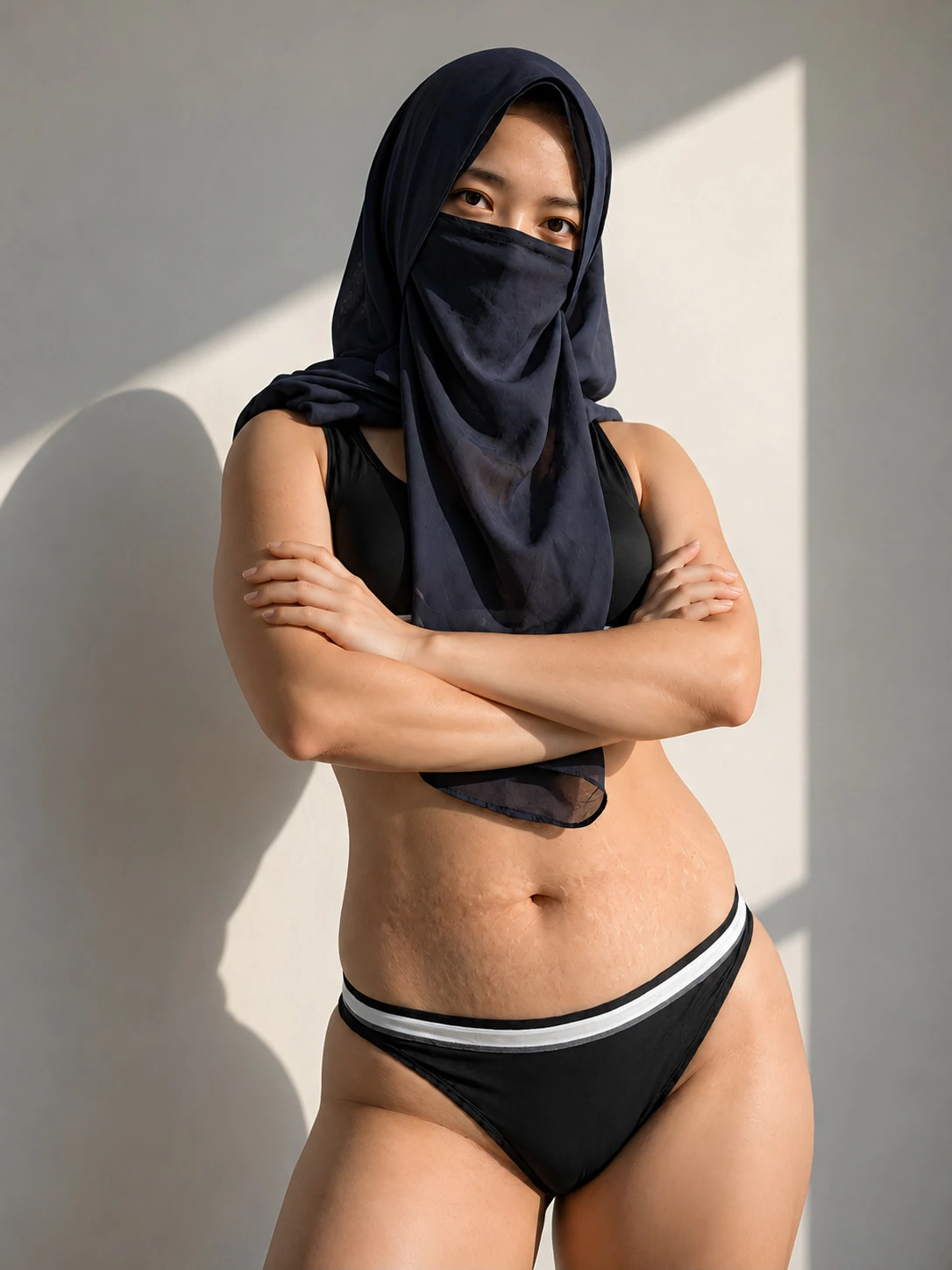 Asian Sporty Hijab Niqabi Girl - Minokiiko #4