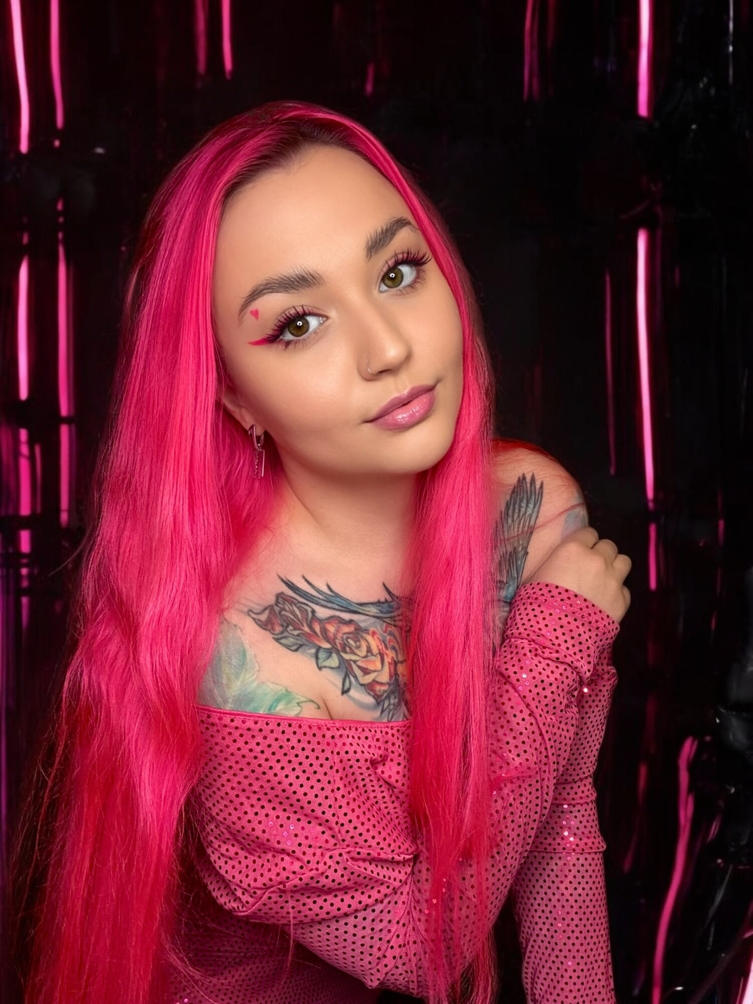Yeni saç rengi - pembe