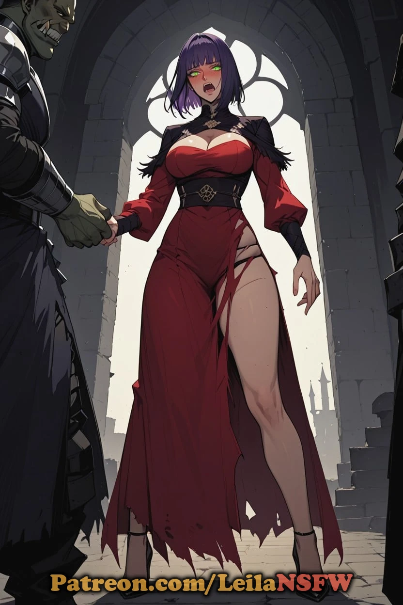 Cute Brunette Princess Gets Capture By Strong Musculars Orcs #3