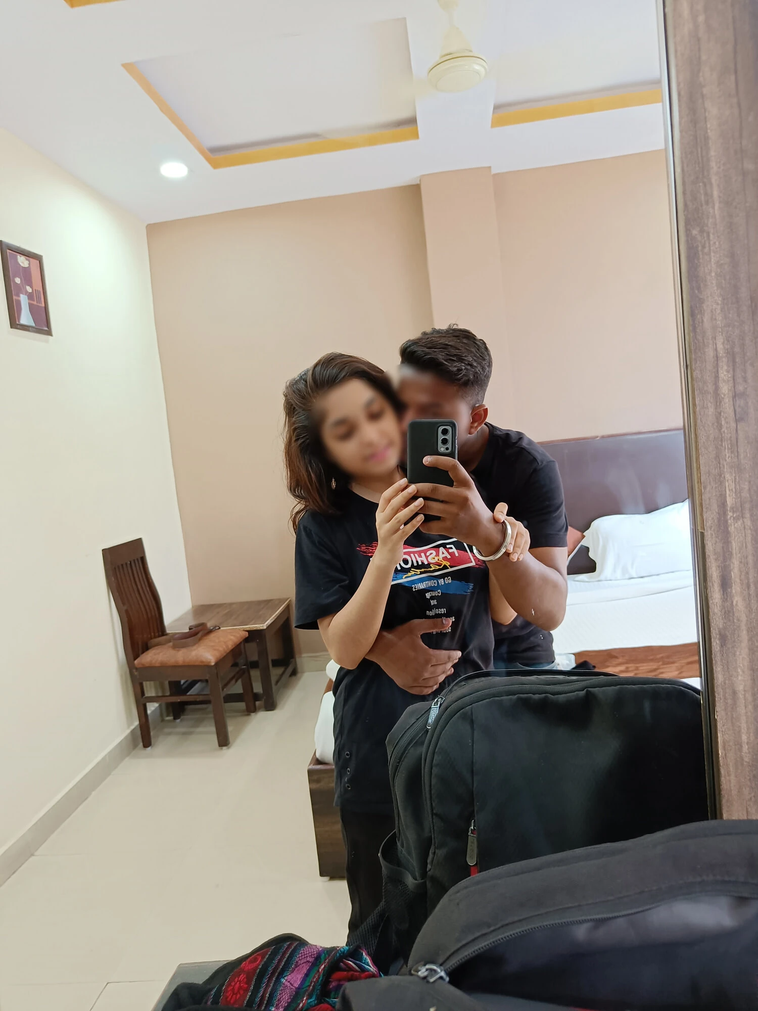 Couple Slaves Are Falling In Love, Kissing Each Other 