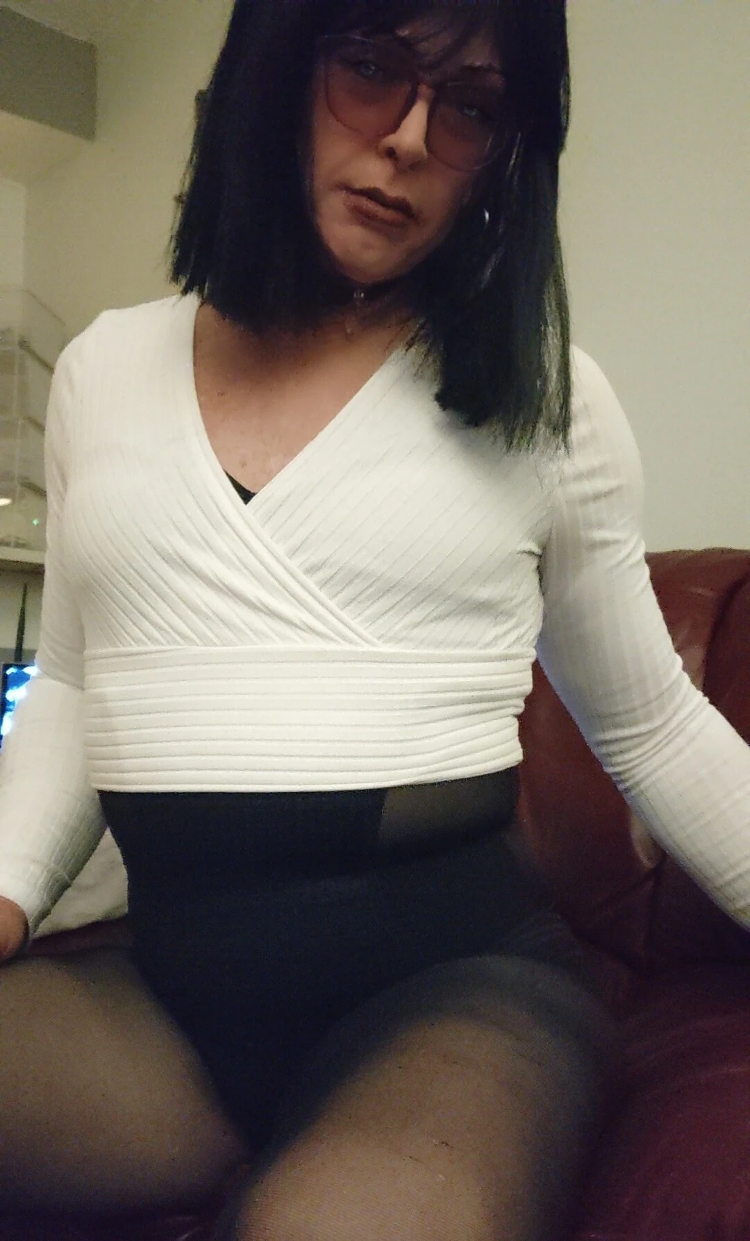 Lisa Beyaz Crop Top İçinde