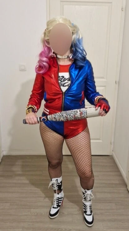 Moi deguisee en harley quinn