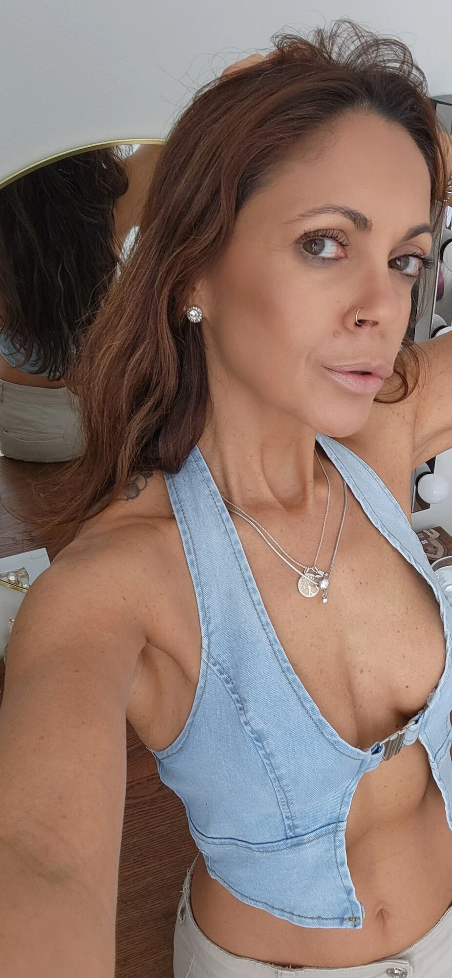Denim top 🔝
