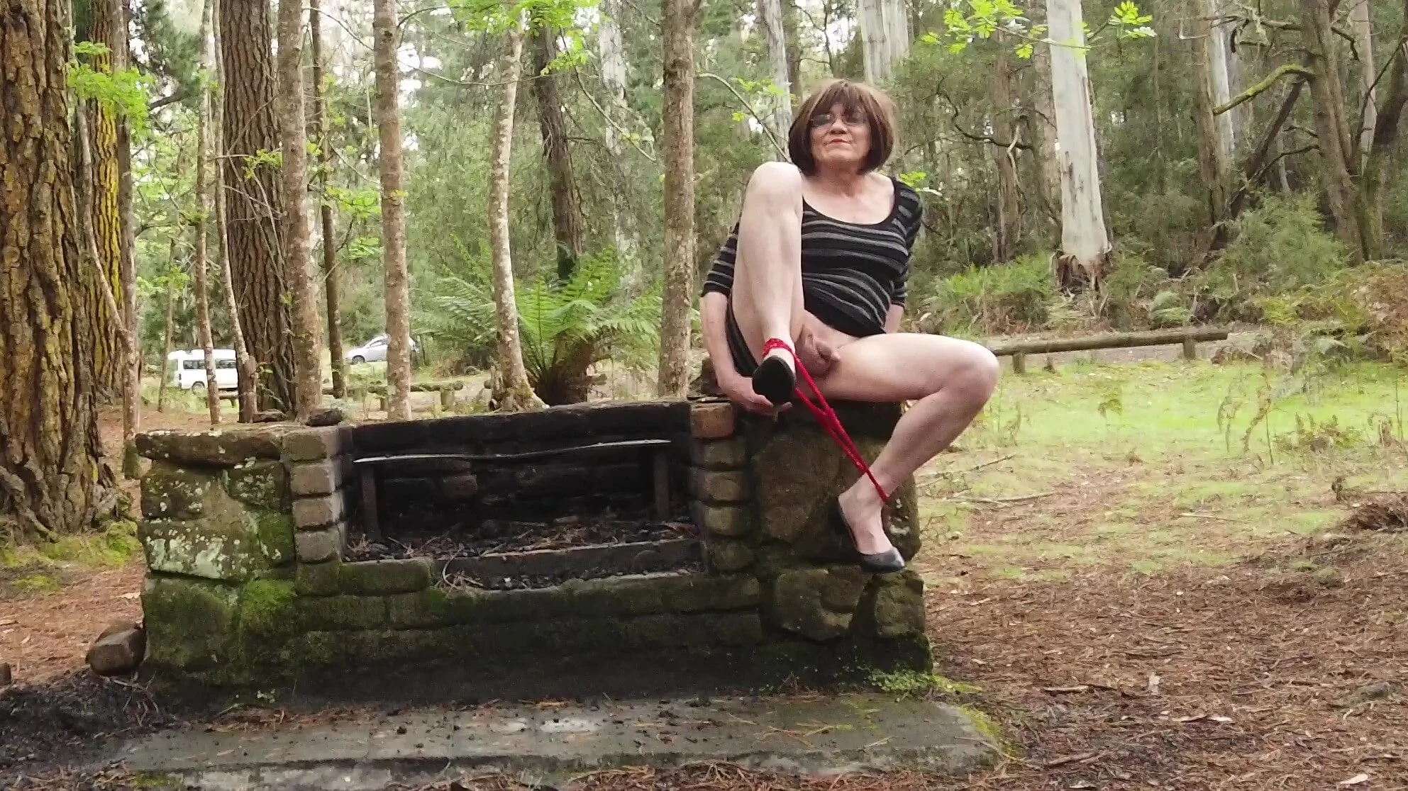 Crossdress roadtrip - iri güzel dildo