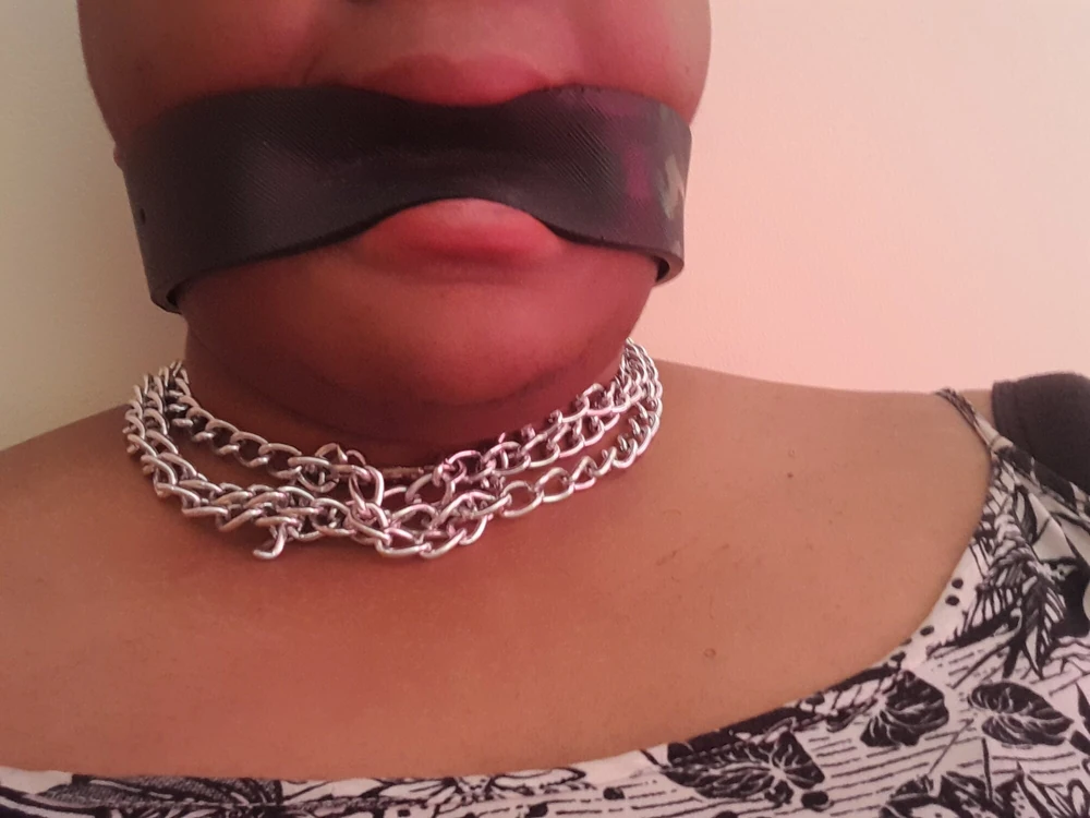 BBW Trans Chained and Gagged #2