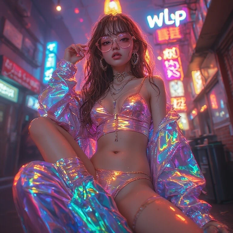 hot AI girl showing 4