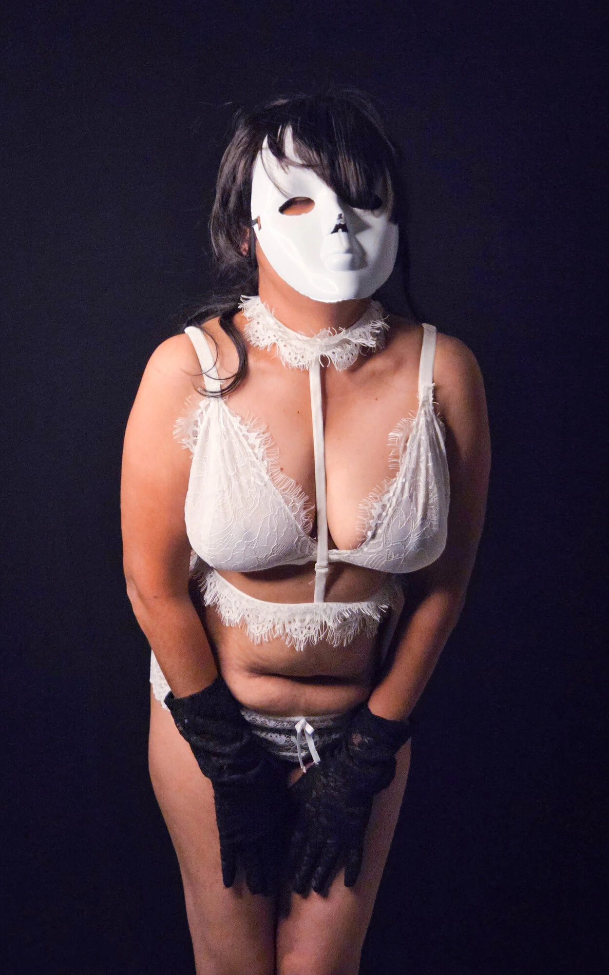 Beyazlı gizemli kadın - yavaş baştan çıkarma