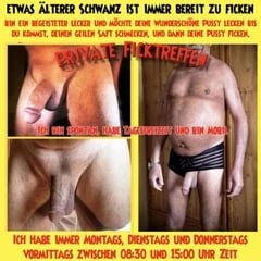 Немного пожилой член всегда готов трахаться