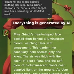 Bayan Grinch Erotic A.I. birlikte yazılmış kısa hikaye