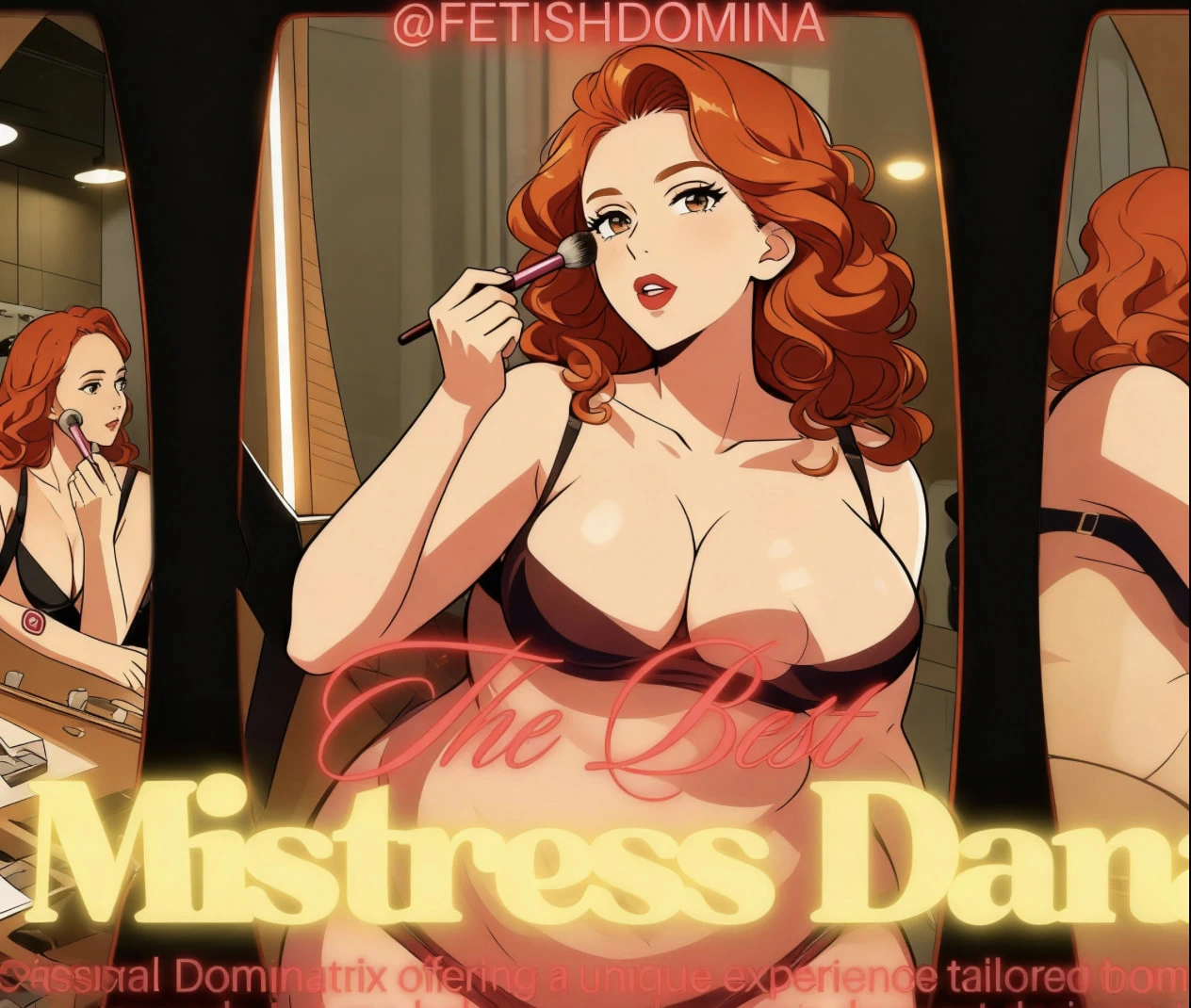 Kıllı kızıl saçlı orta yaşlı seksi kadın enerji