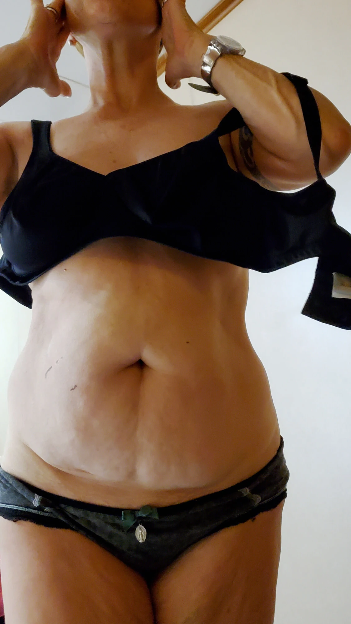 undressing in the ferry cabin