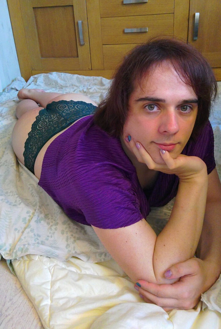 Boy in skirt