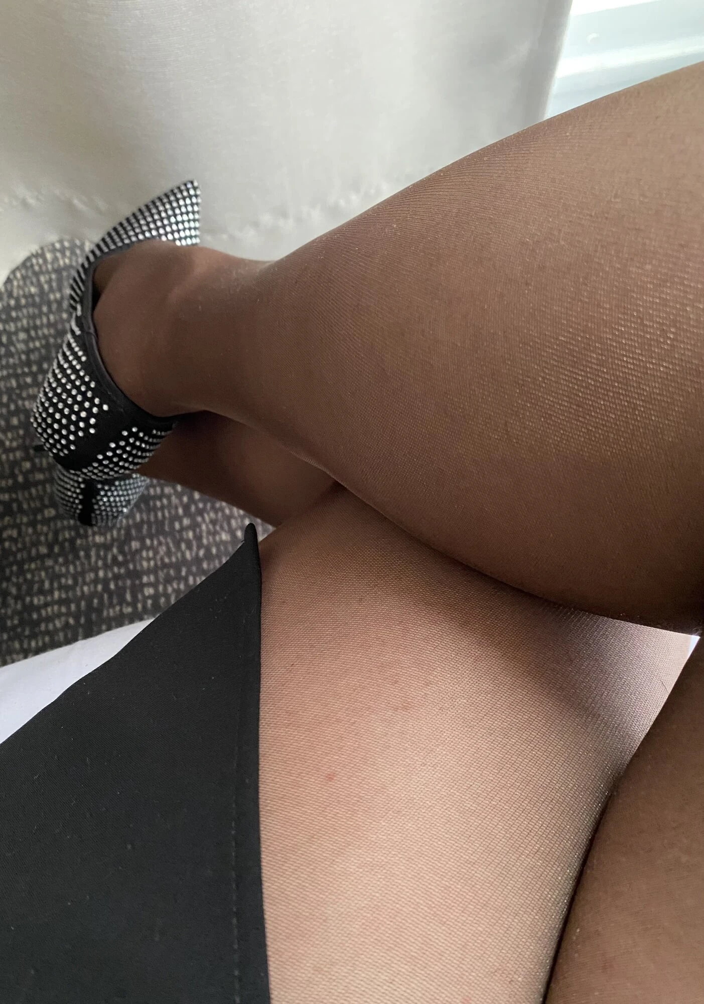 Seksi bacaklar ve külotlu çorap
