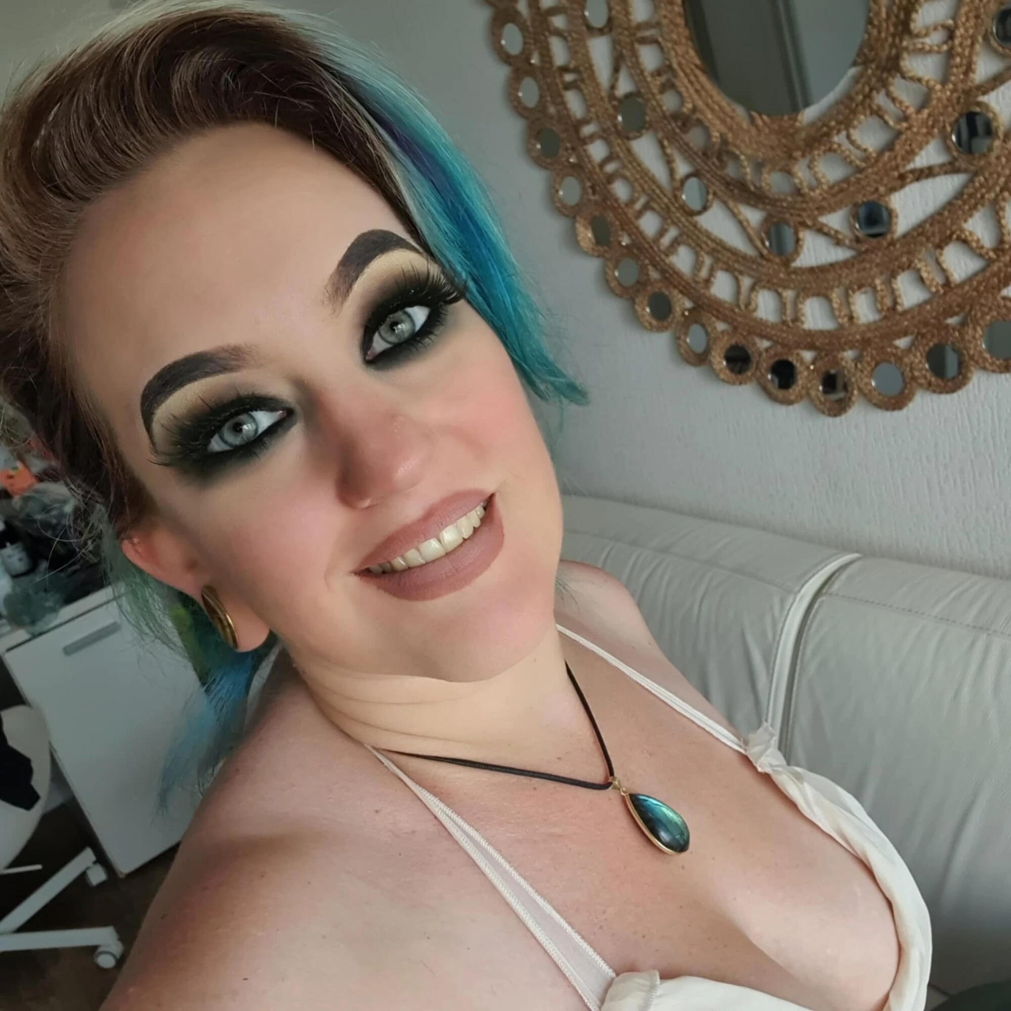 Doğal orta yaşlı seksi kadın Amy Leaf- selfie'ler 2