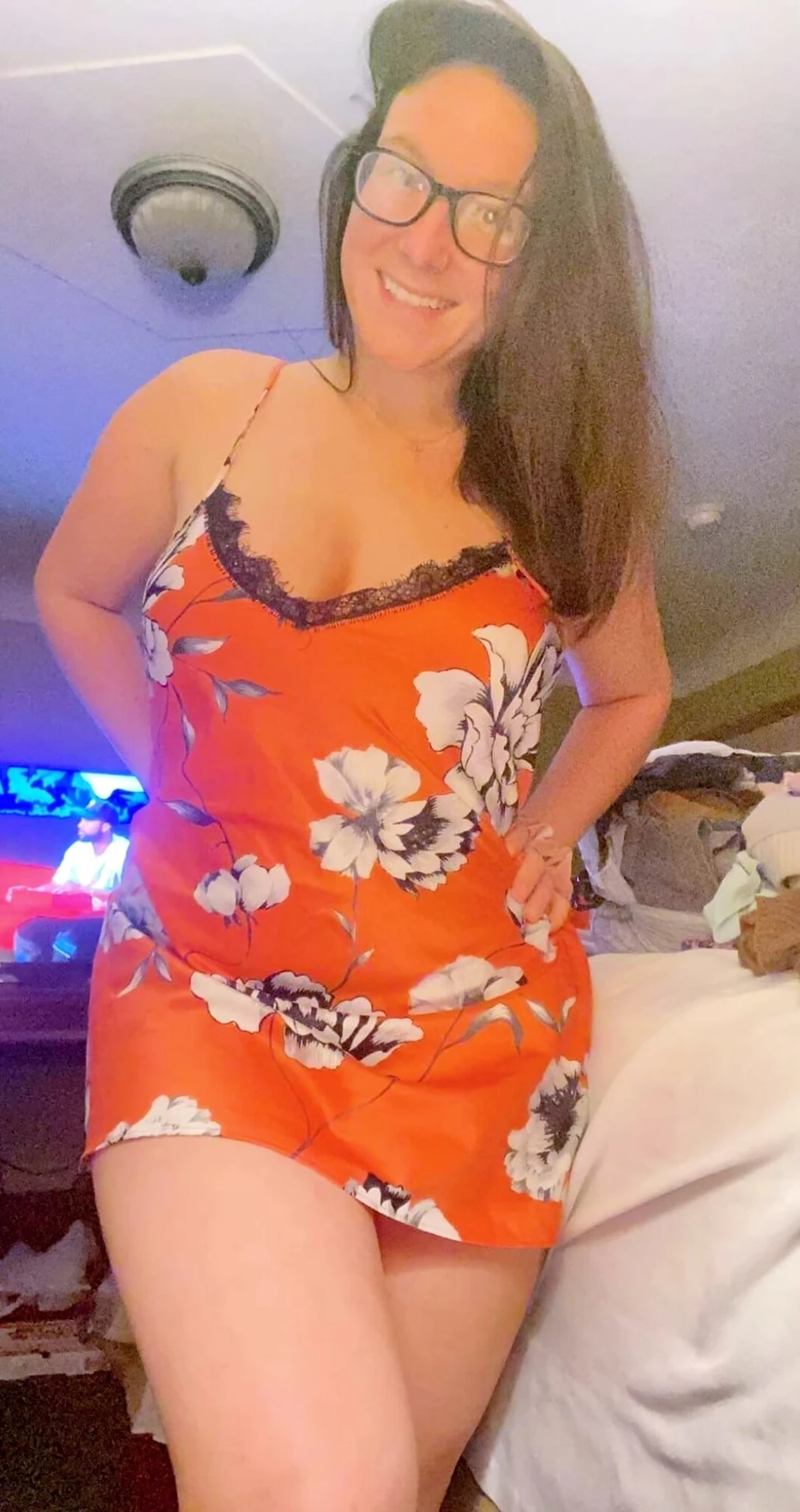 My 45f  lesbian milf ordered me to pose in sexy lingerie  #4