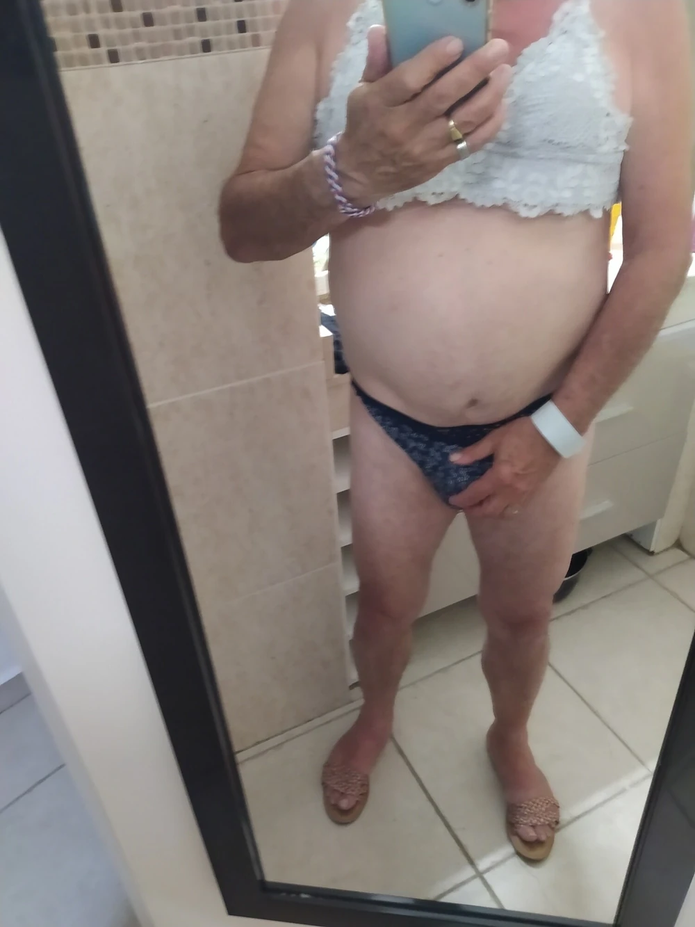 Masturbation with wife and friends' panties #2