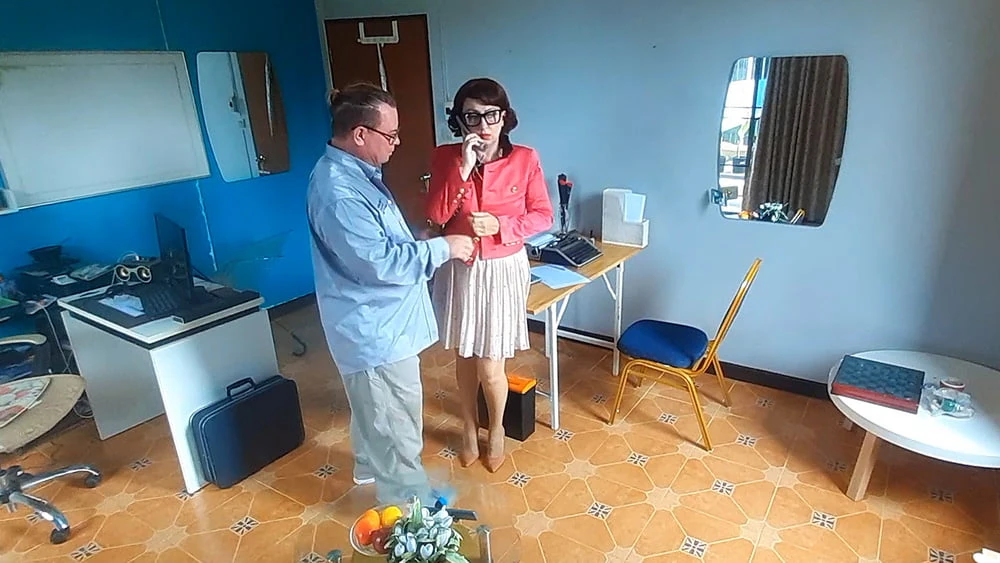 Office domination. Boss undresses the secretary. 1 #2