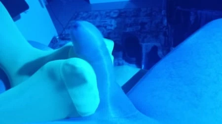 Naylon neon ayakla mastürbasyon 