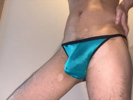 Blue Saten Panty