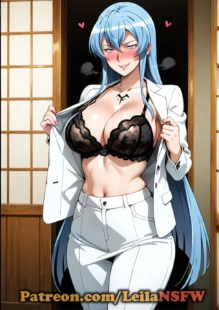 Akame ga kill'den Esdeath azgın olduğunda çok sürtük