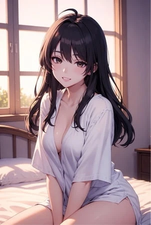 Baştan çıkarıcı 2 boyutlu anime waifu - yapay zeka animasyonu