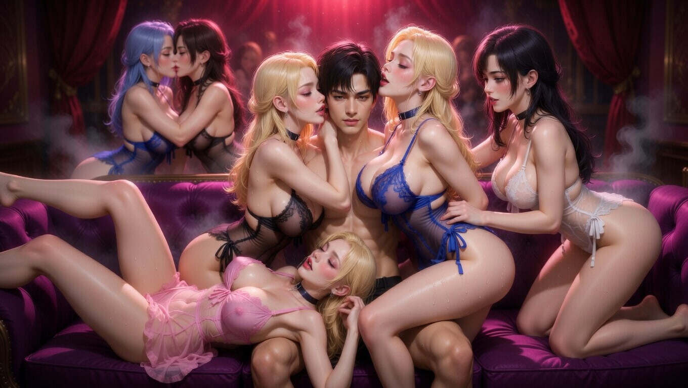 "Büyük harem grup seks