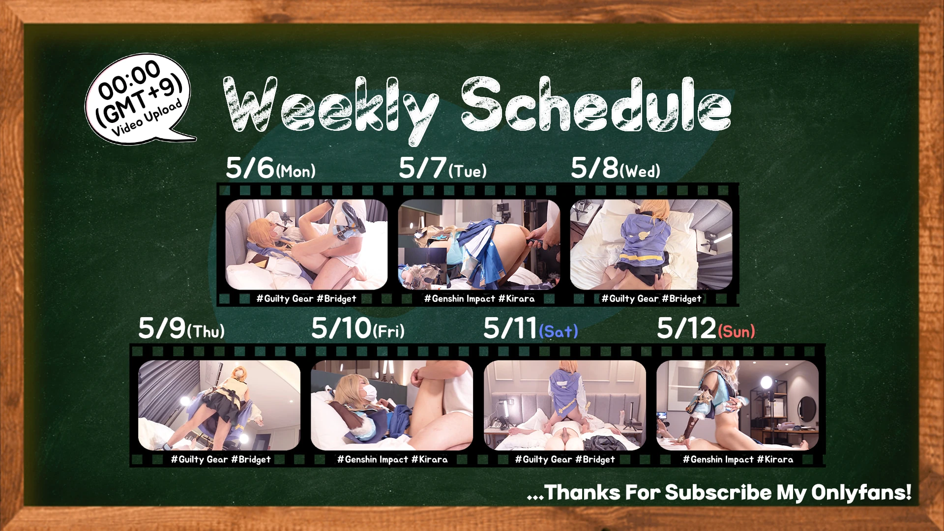 5.6-5.12 yükleme programı (uma musume, bridget +)